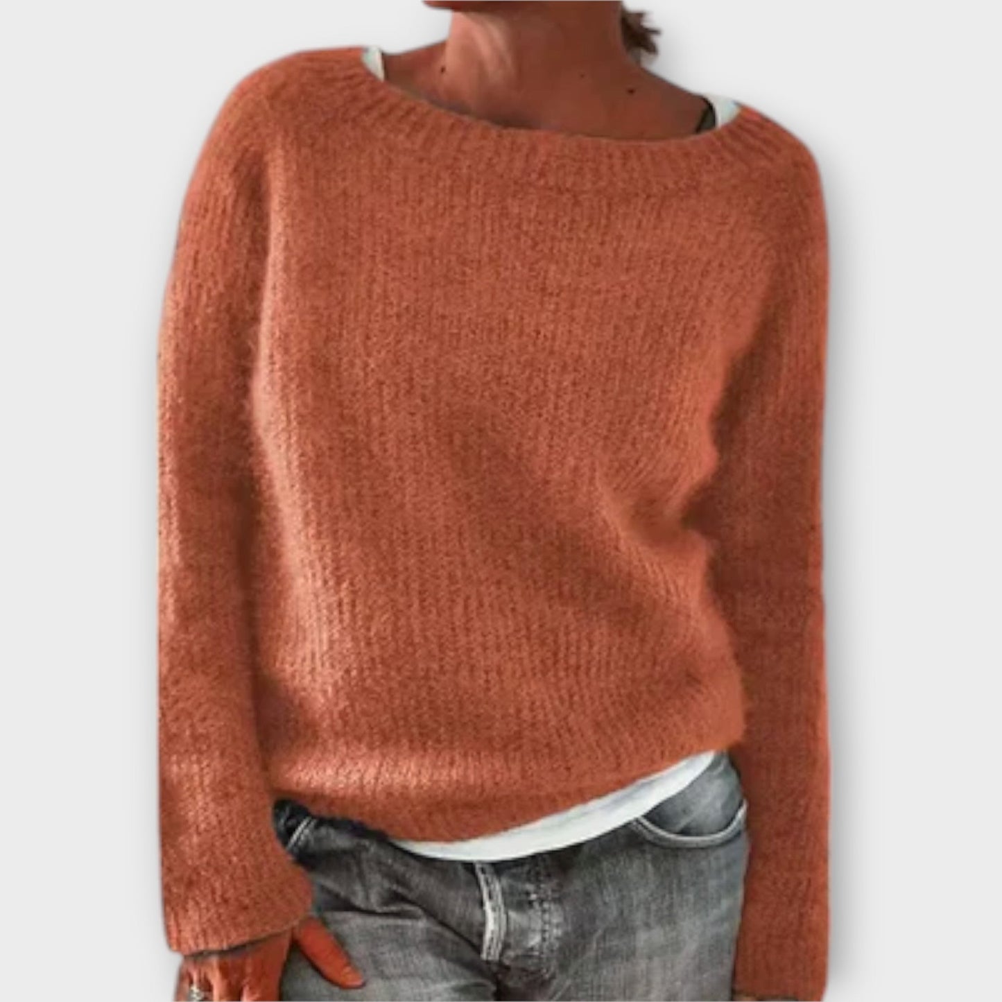 Regine | Plain knit sweater