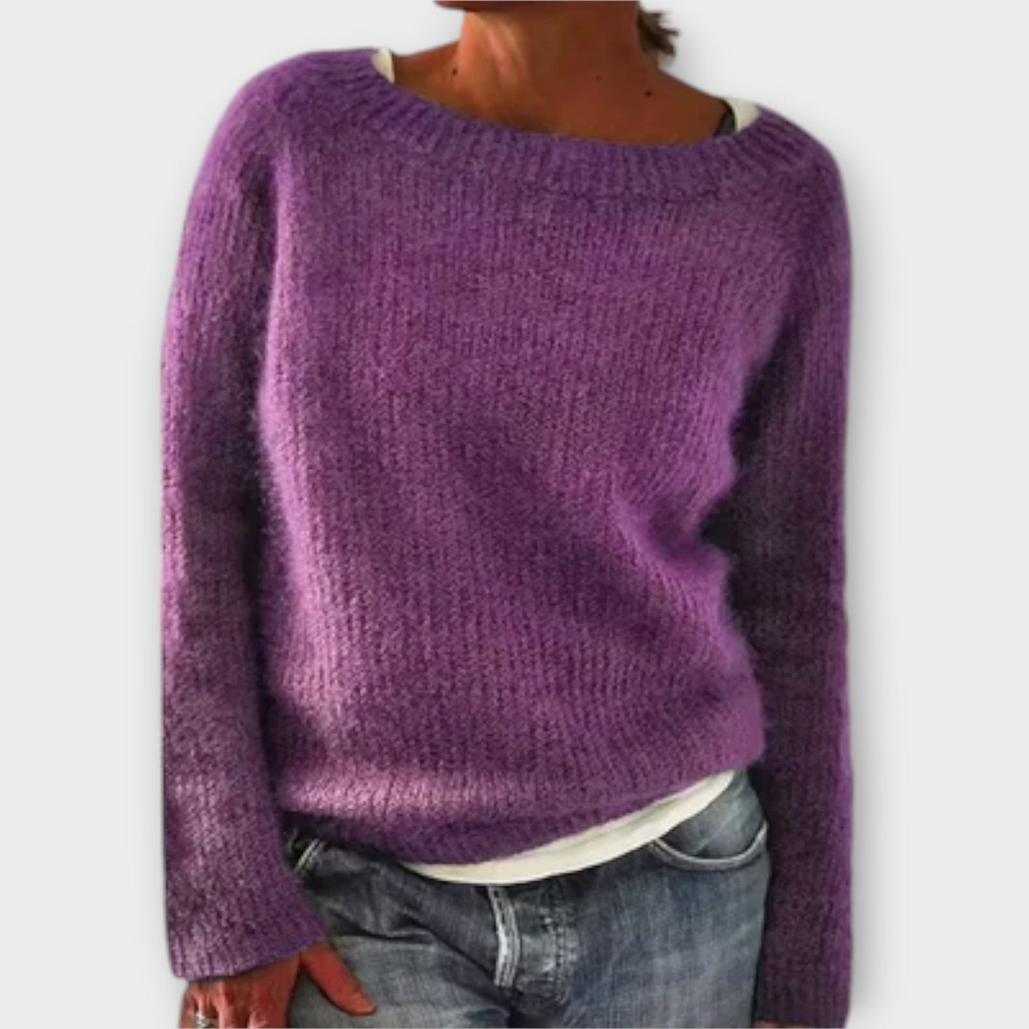 Regine | Plain knit sweater