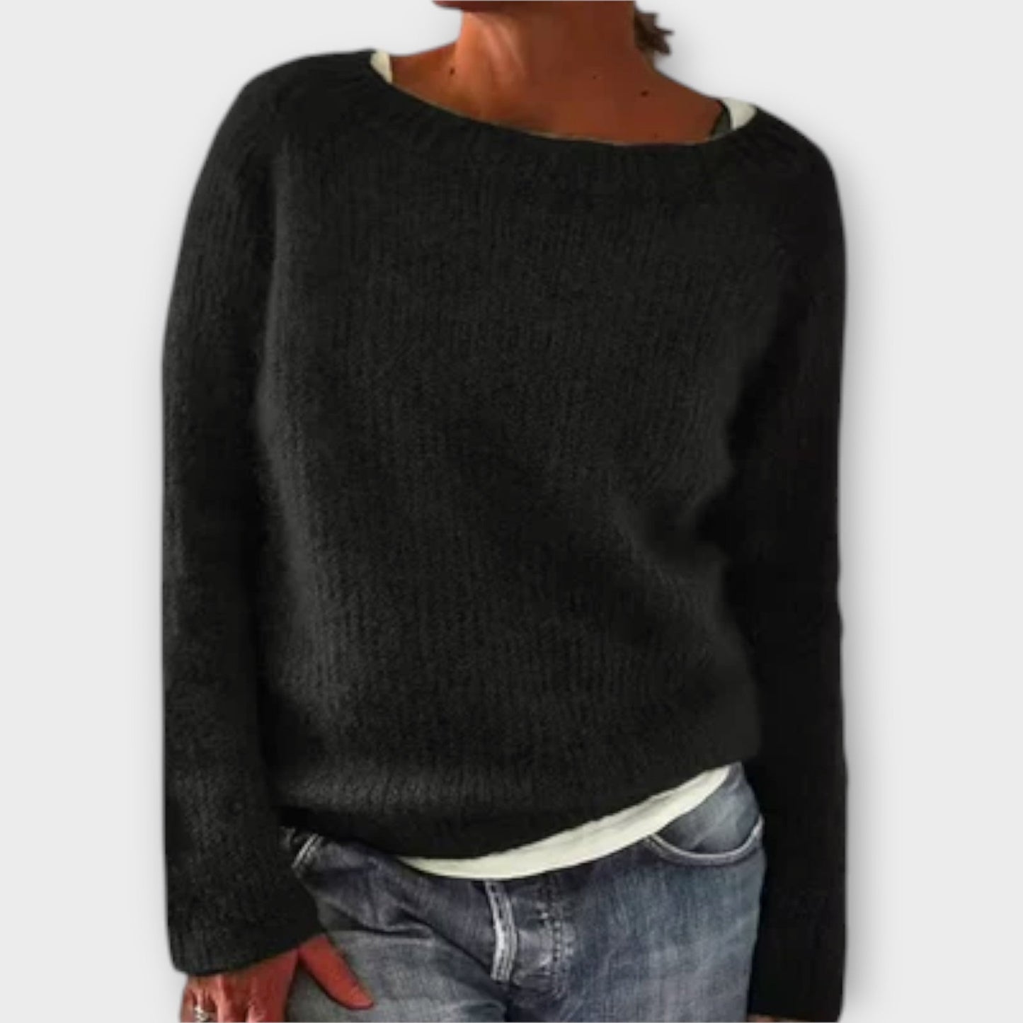 Regine | Plain knit sweater