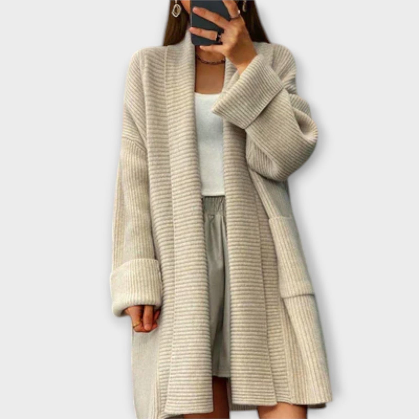 Ellen | Long knitted Cardigan