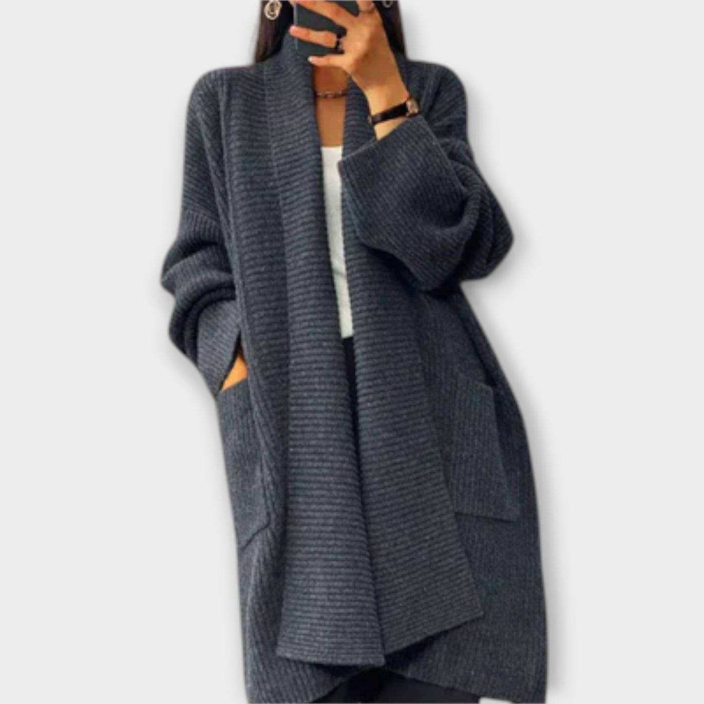 Ellen | Long knitted Cardigan