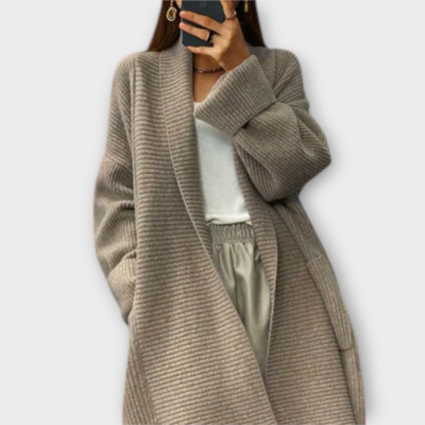 Ellen | Long knitted Cardigan