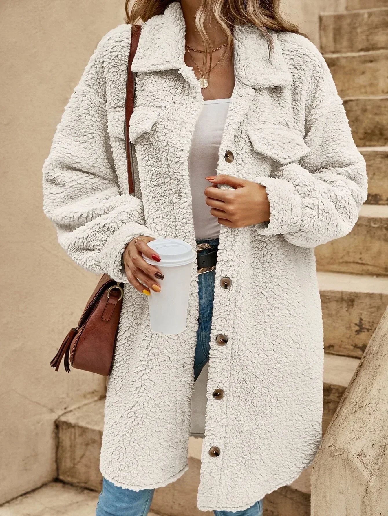 JANE | ELEGANT TEDDY COAT