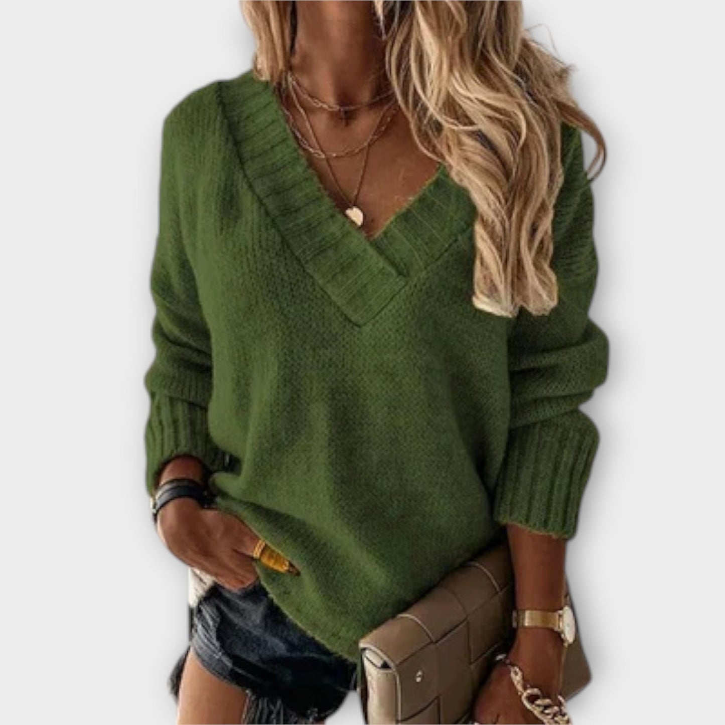 Jane | Cozy V-cut sweater