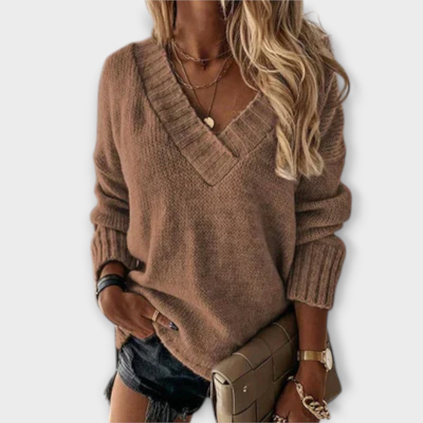 Jane | Cozy V-cut sweater